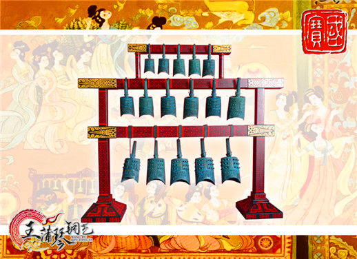 16件套系編鐘、編磬、特鐘、特磬，堂廟祭典用品